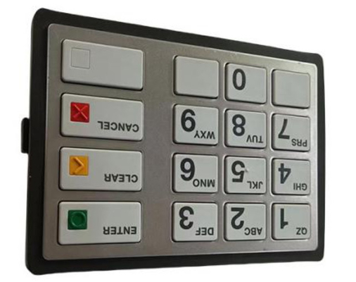 49249441768A 49-249441-768A Phân bộ máy ATM Diebold Keypad EPP7 PCI-Plus LGE ST STL HTR ENG ((US) Phân bộ máy ATM
