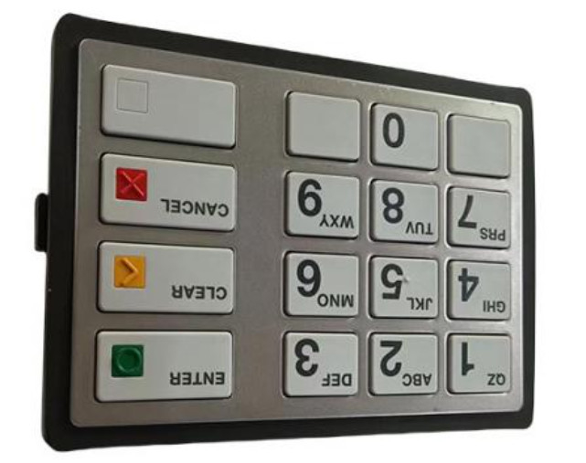 49249441768A 49-249441-768A Phân bộ máy ATM Diebold Keypad EPP7 PCI-Plus LGE ST STL HTR ENG ((US) Phân bộ máy ATM
